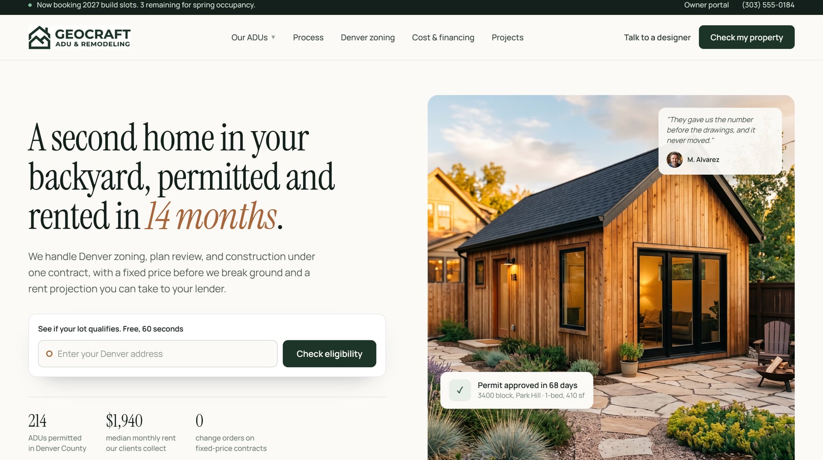 After: the same company rebuilt in seven days